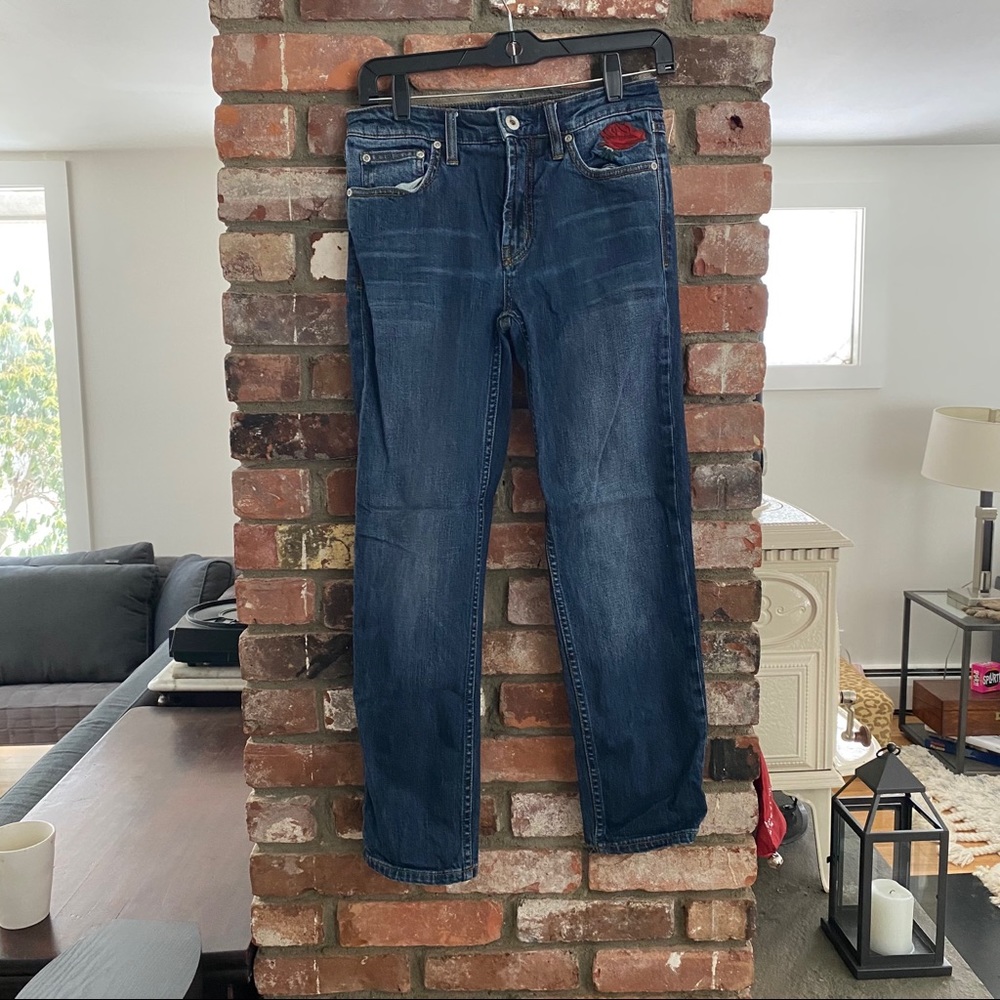 Free People Embroidered Jeans